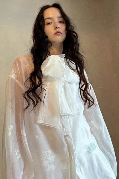 Fairy Tale Jacquard Puff Shirt