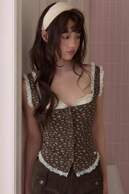 Retro Sweet Padded Vest Top