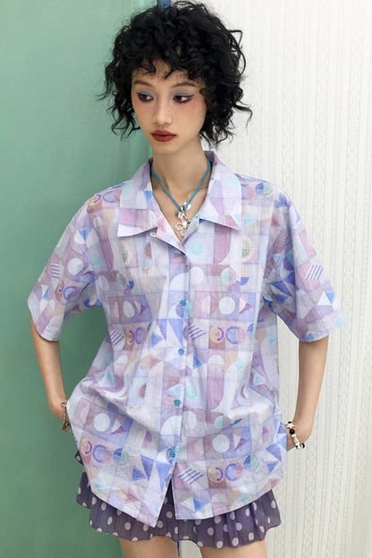 Summer Geometric Blouse