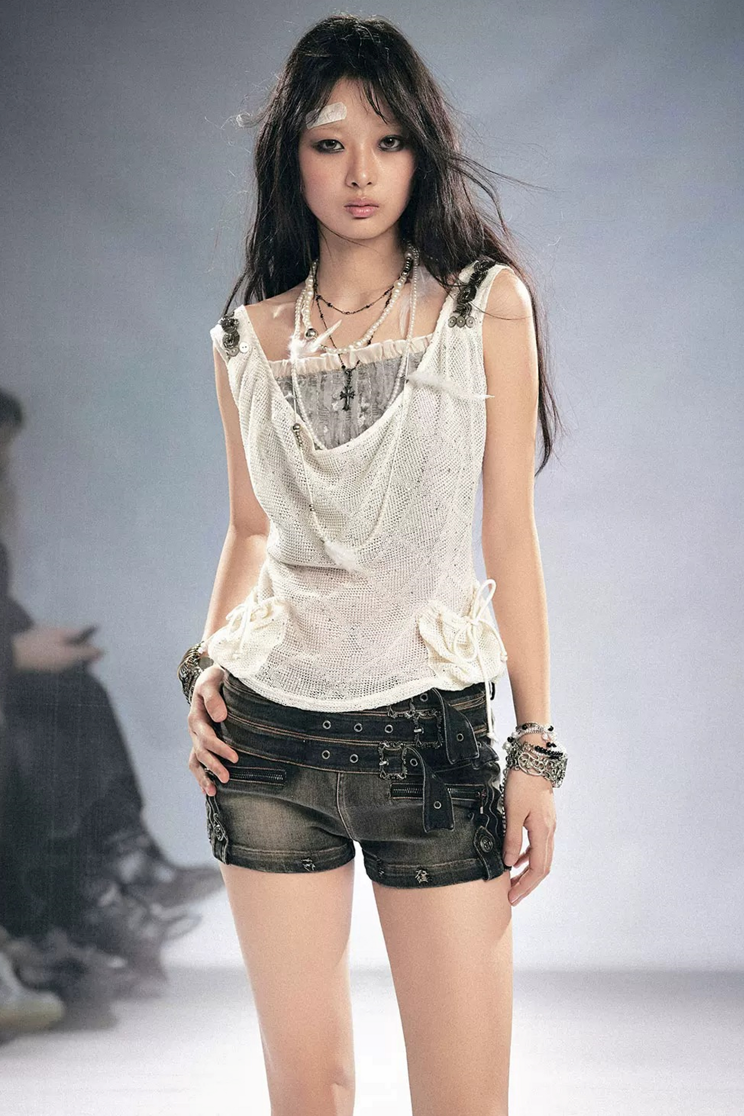 Diamond Sequin Texture Tank Top