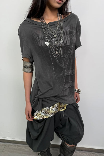 Short Sleeve Button Tee