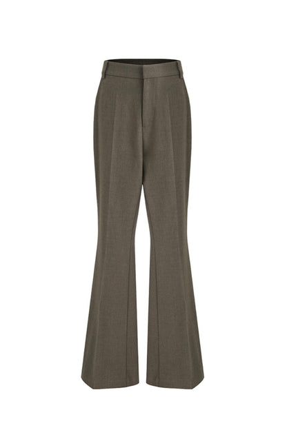 High-Waist Bootcut Suit Pants