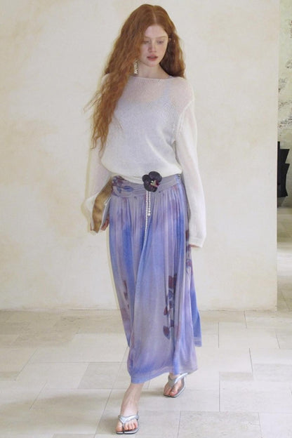 Absinthe Peach Mohair Sweater Top