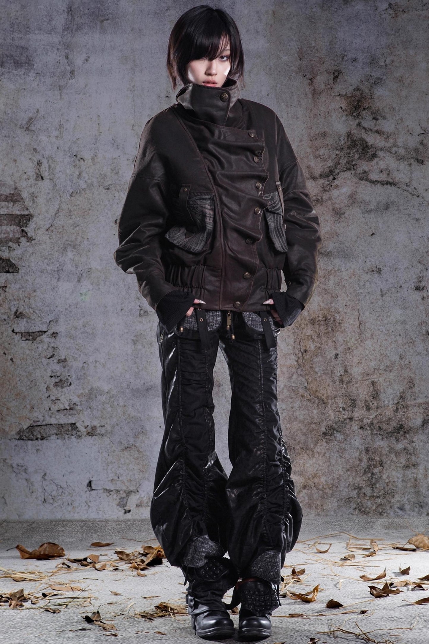 Original Retro Heavy Buckle Flight Jacket