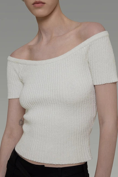 One-Shoulder Knit Top