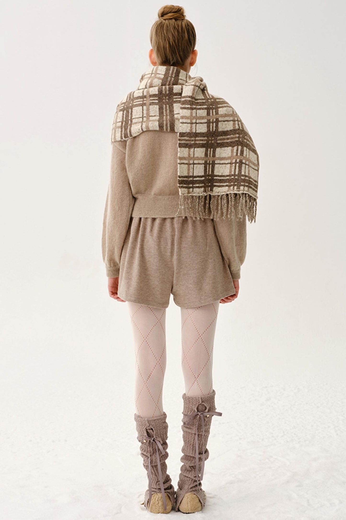 Corduroy Elastic Knit Pants