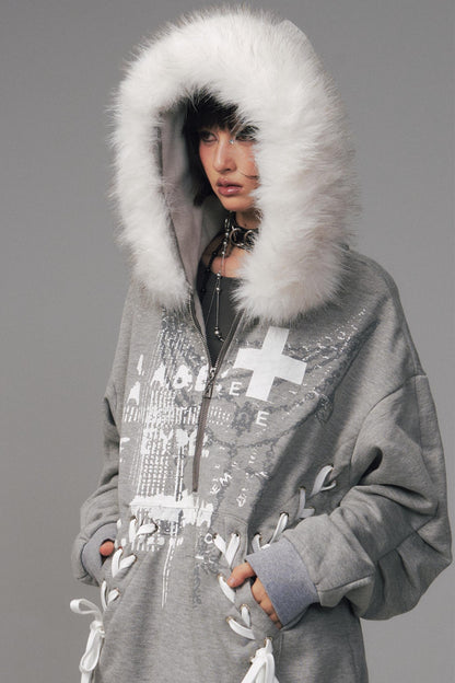 Back Garden Light Zipper Heavy Top