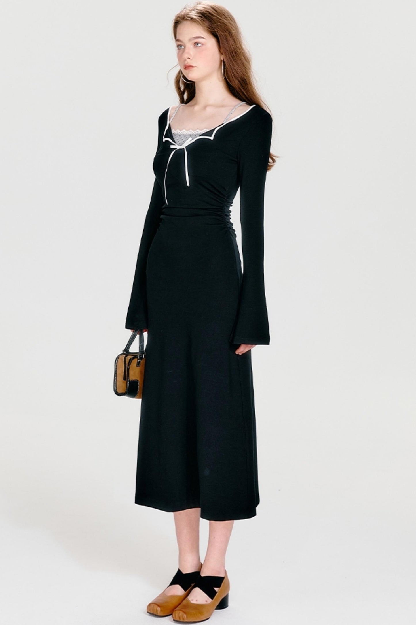 Black Knit Maxi Dress