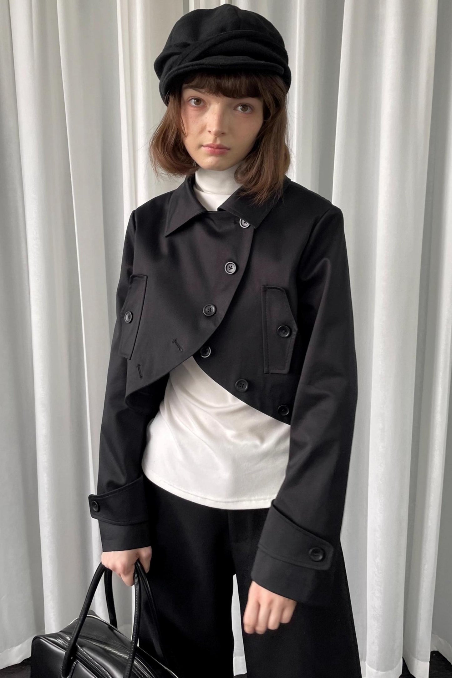 Black Versatile Short Jacket