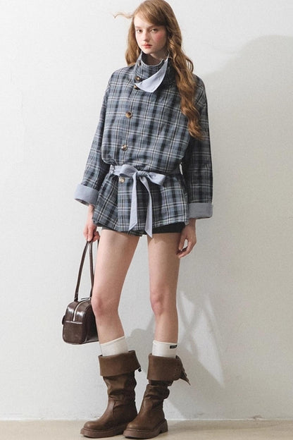 Vintage Loose Tunic Trench Coat