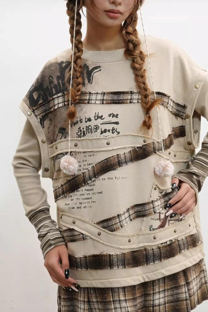 Paradise Wasteland Style Print Sweatshirt