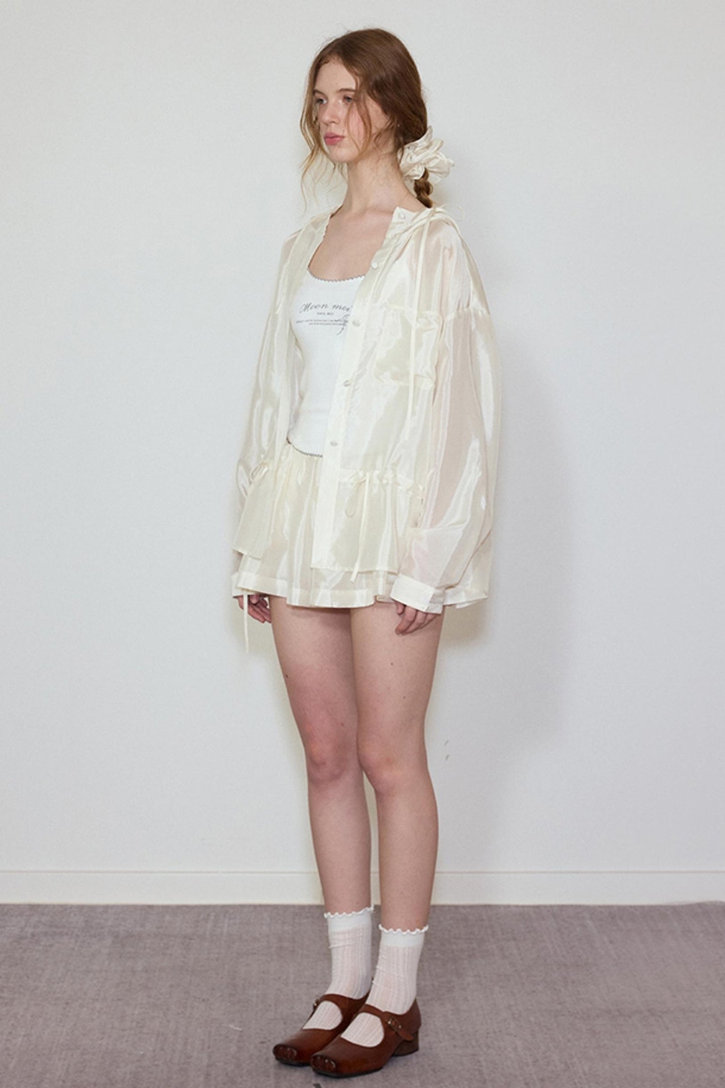 Soft Glow Hooded Jacket & Skirt Set-Up