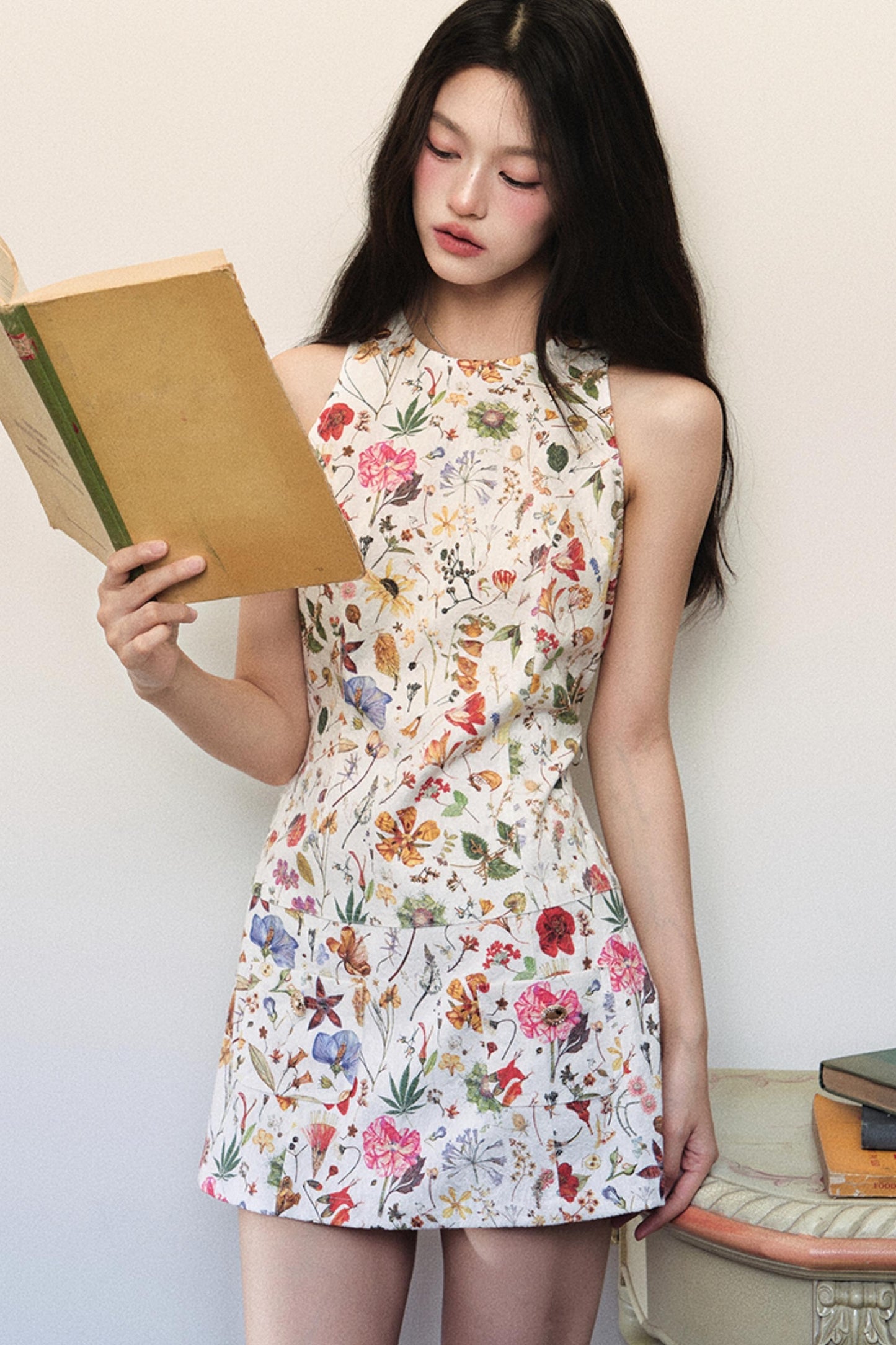 Wind Flower Sleeveless Dress