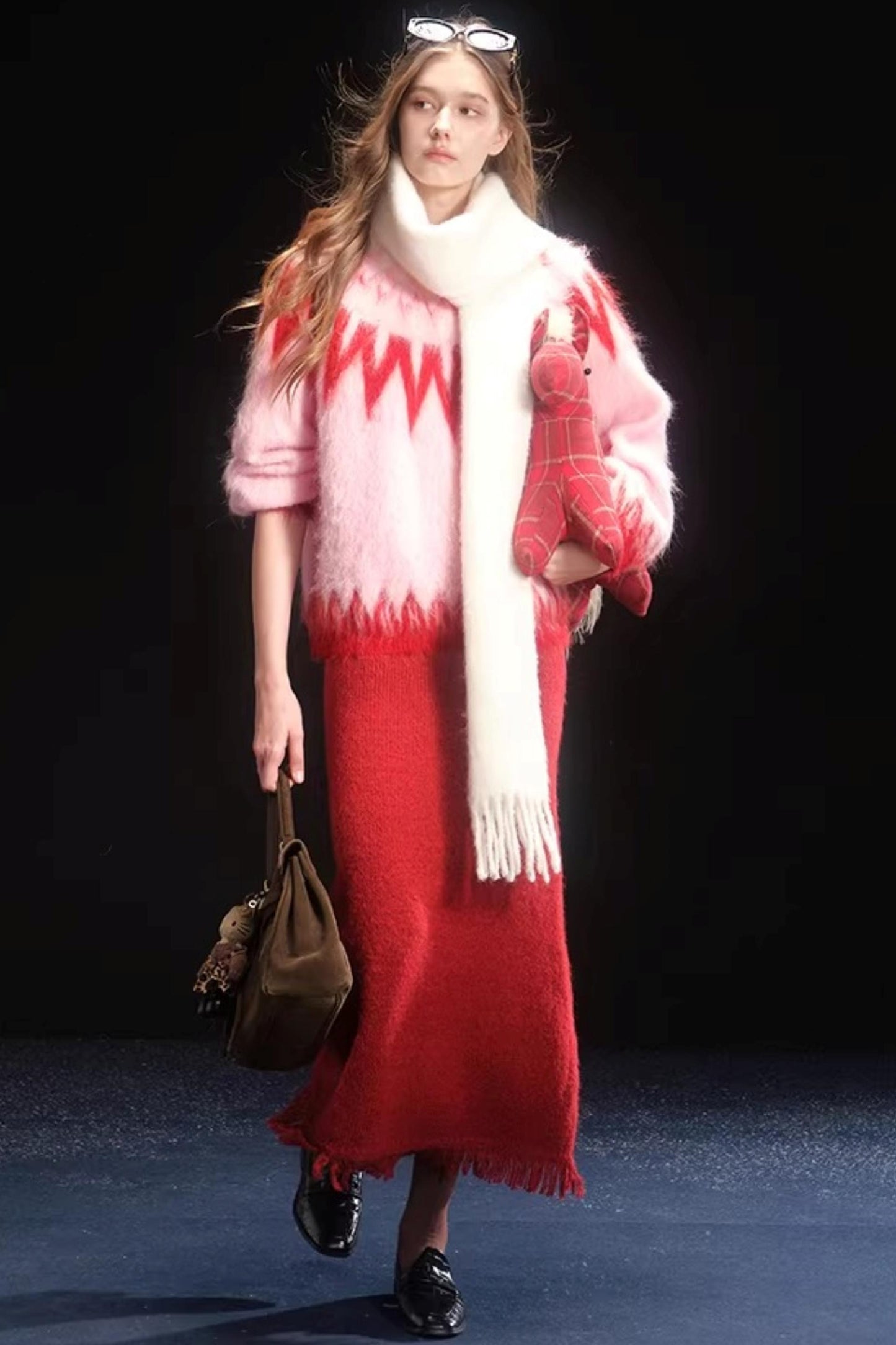 Brushed Alpaca Fair Isle Sweater