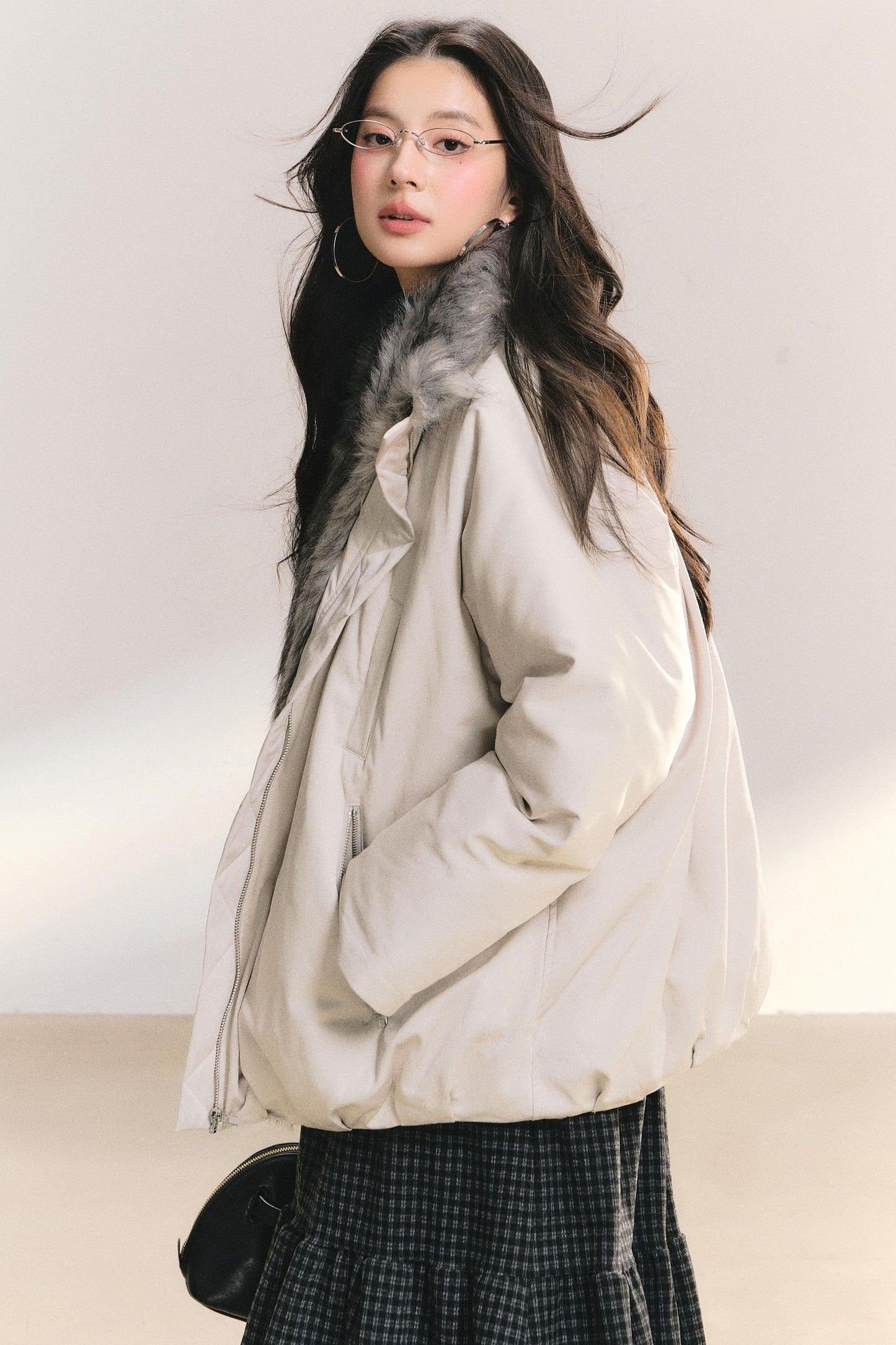 Furry Lined Cotton Jacket