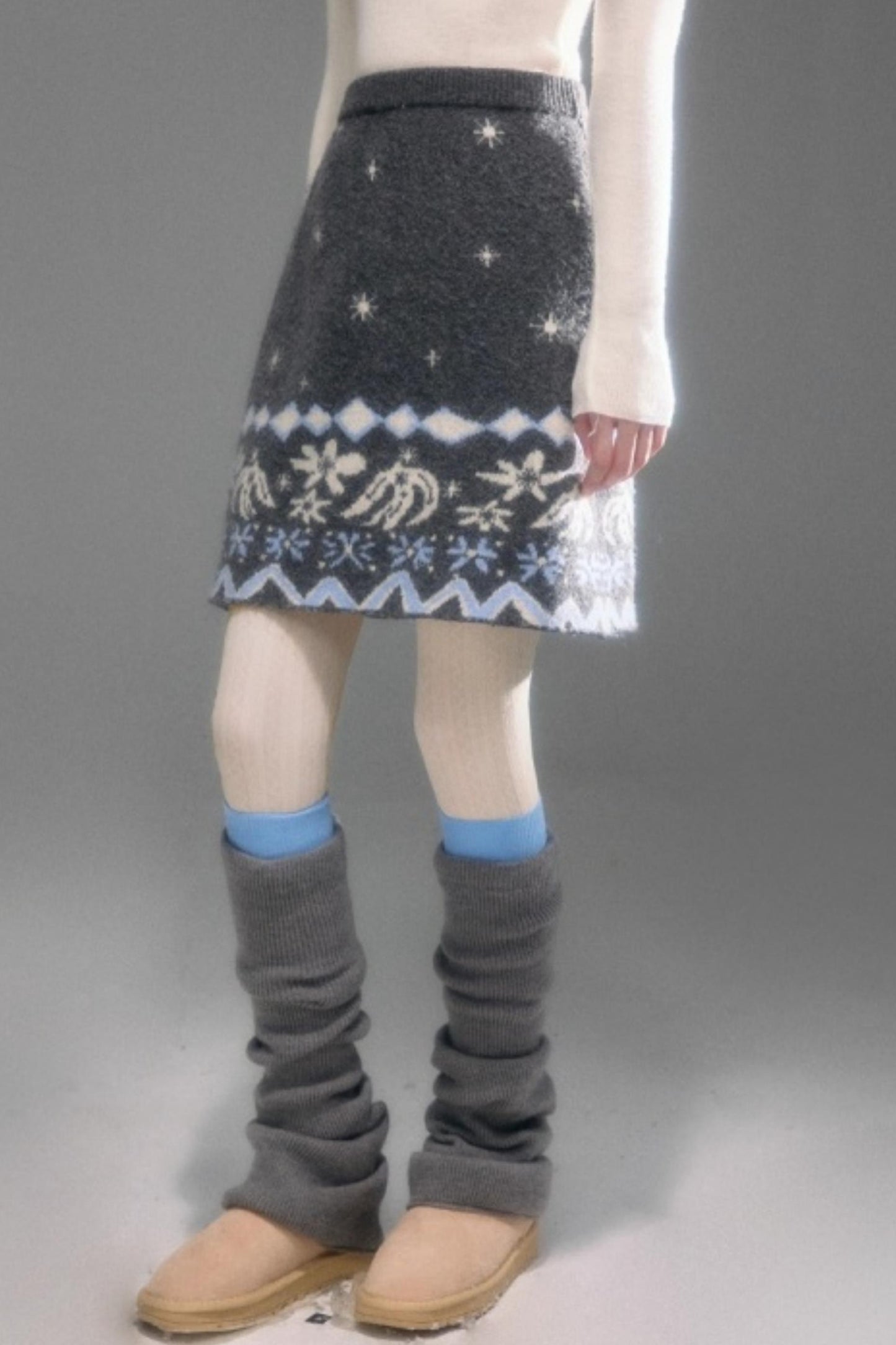 Snowflake Jacquard Cardigan Set-Up