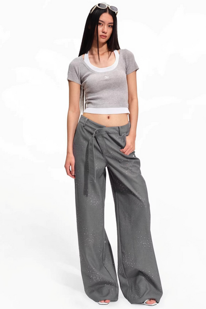 Versailles Wool Patchwork Top