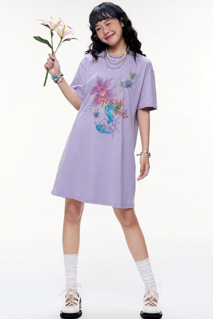 Flower Room T-Shirt Dress
