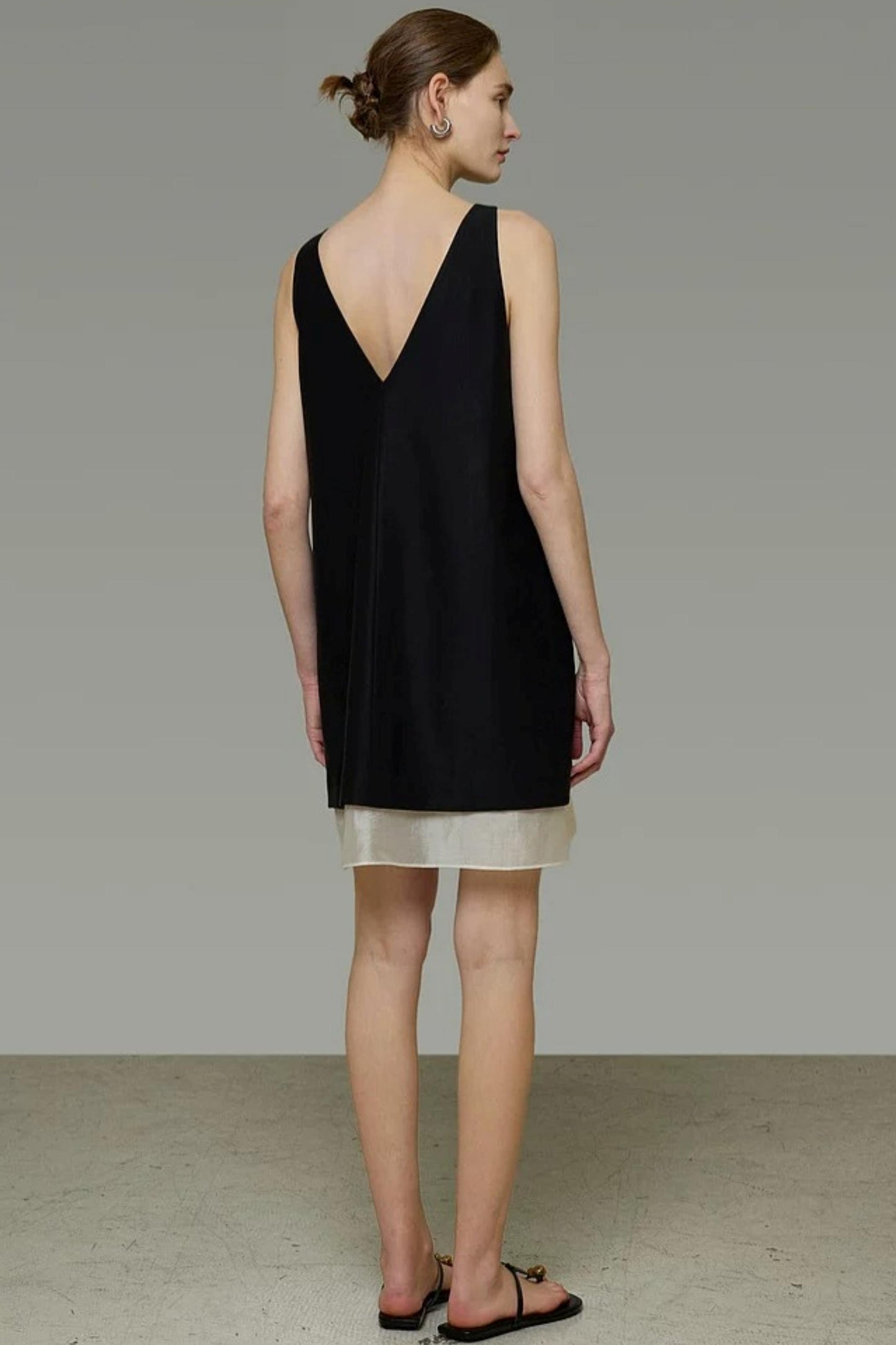 Color-Blocked Midi Dress