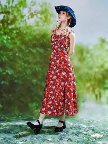 Red Halter Dress