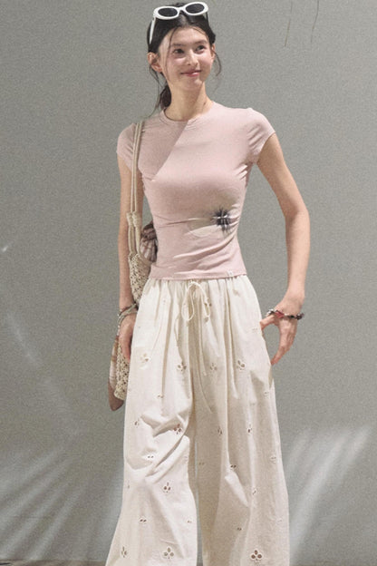 Begonia Bloom Slim Fit T-Shirt