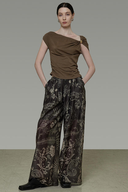 Dark Brown Slim Elegant Tee