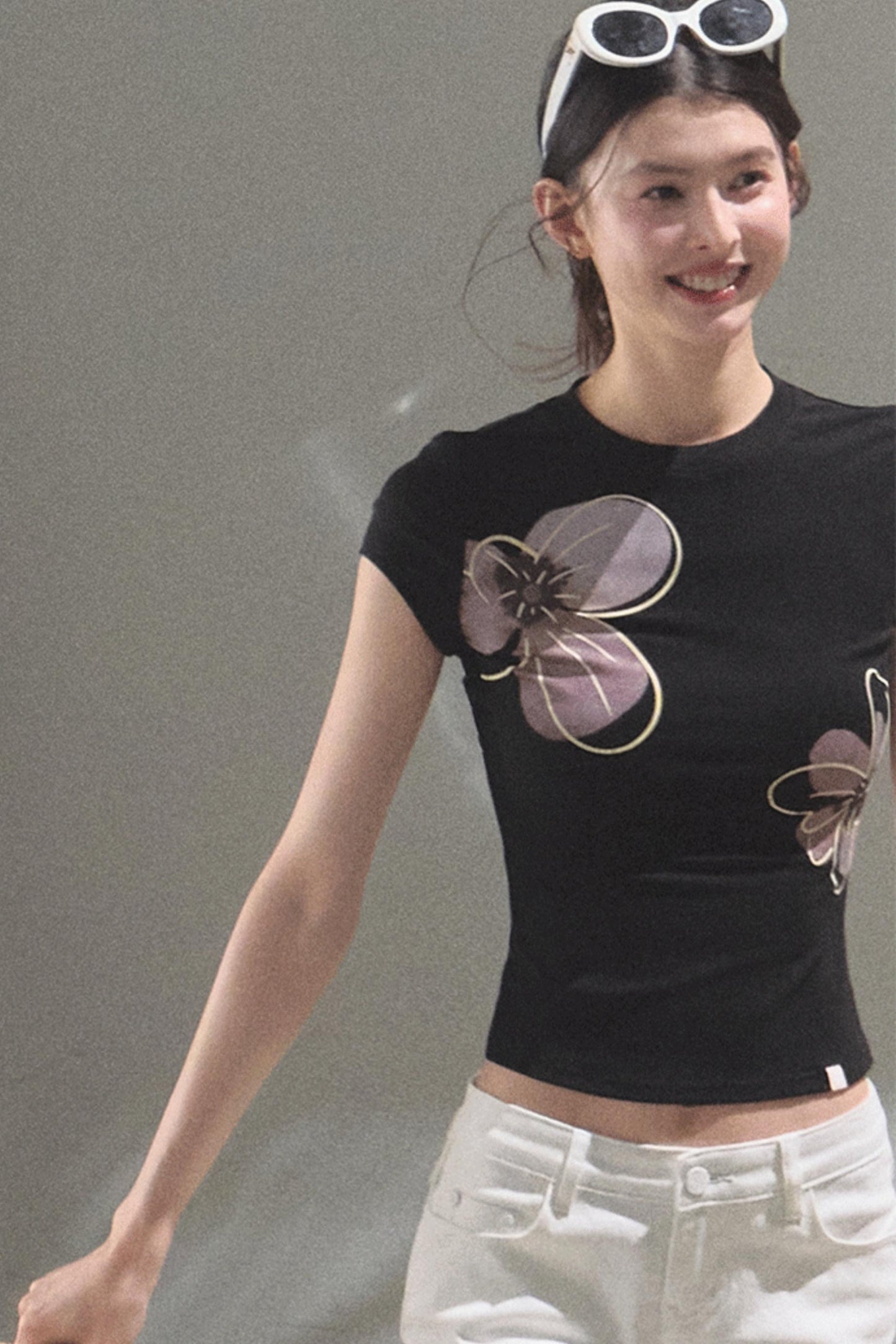 Begonia Bloom Slim Fit T-Shirt