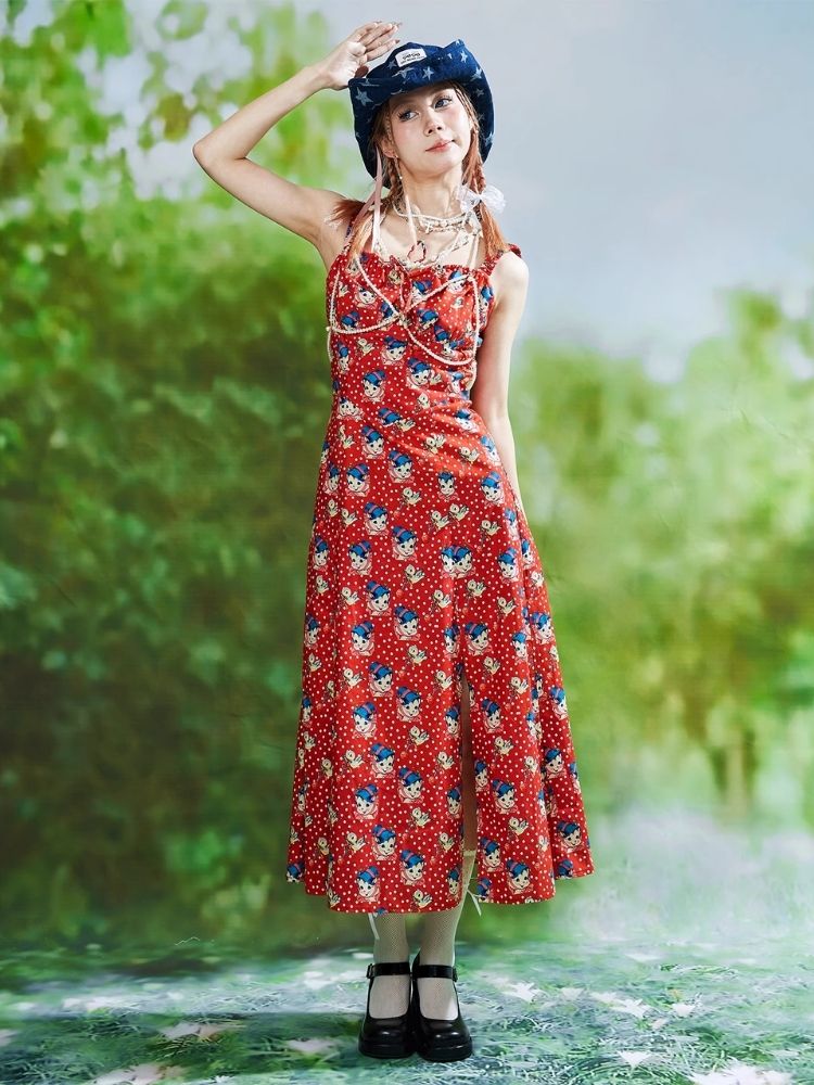 Red Halter Dress