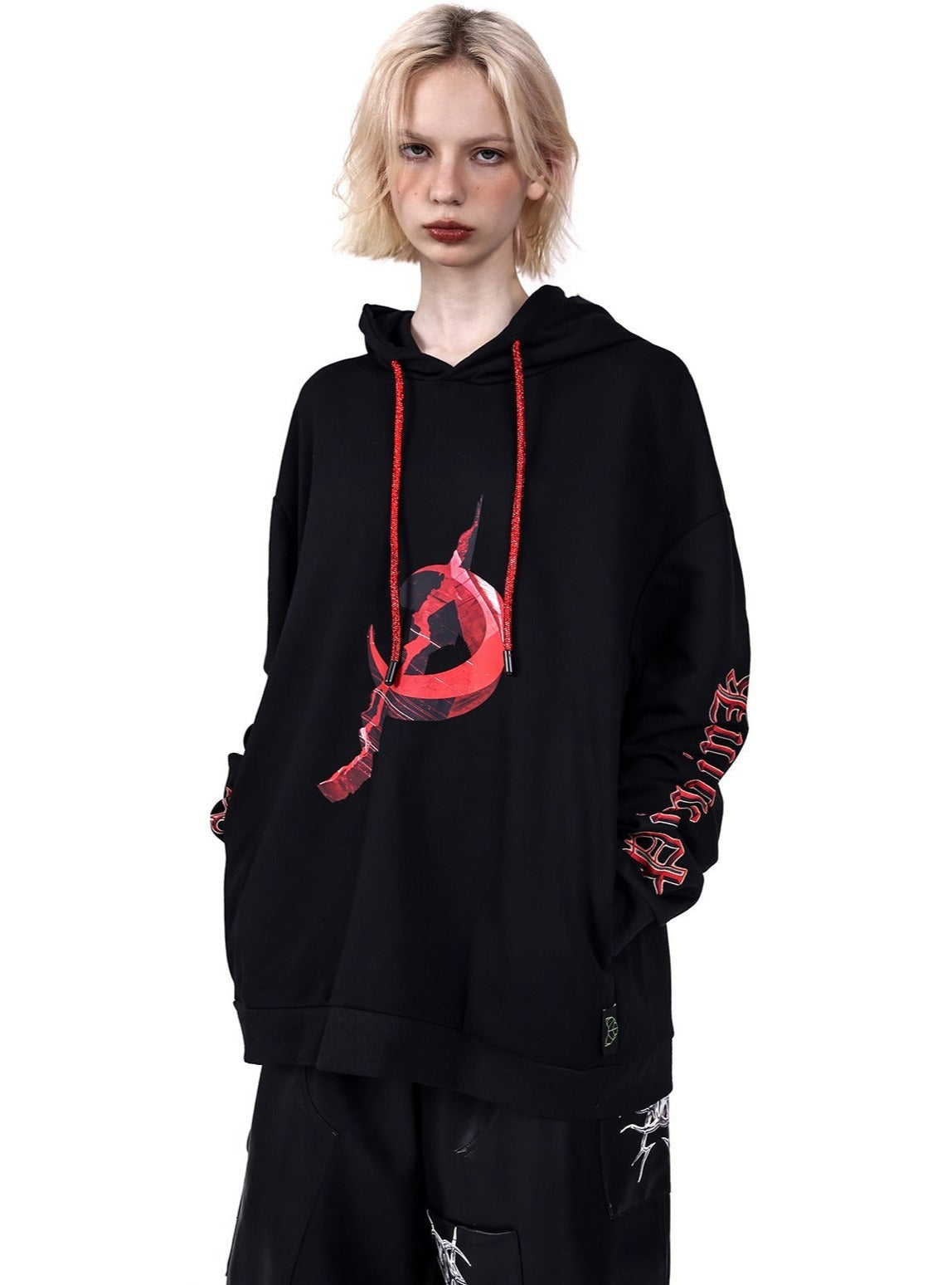 Hat Rope Hooded Sweatshirt Coat