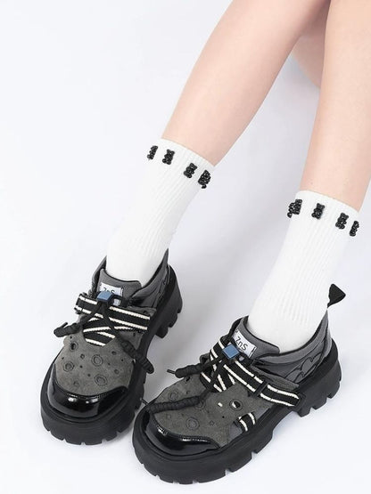 Border Band Sporty Casual Platform Shoes