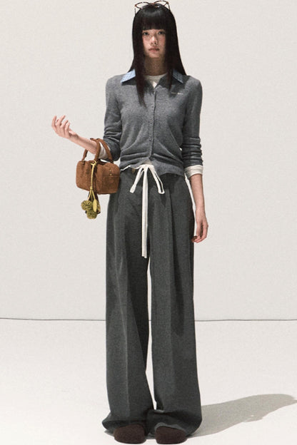 Good Weather Lace Slim Waist Long Sleeve T-Shirt