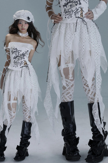 Nightmare Endgame Y2K Skirt