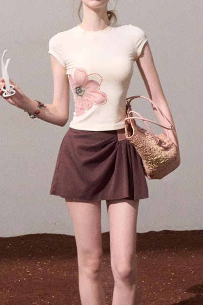 Begonia Bloom Slim Fit T-Shirt