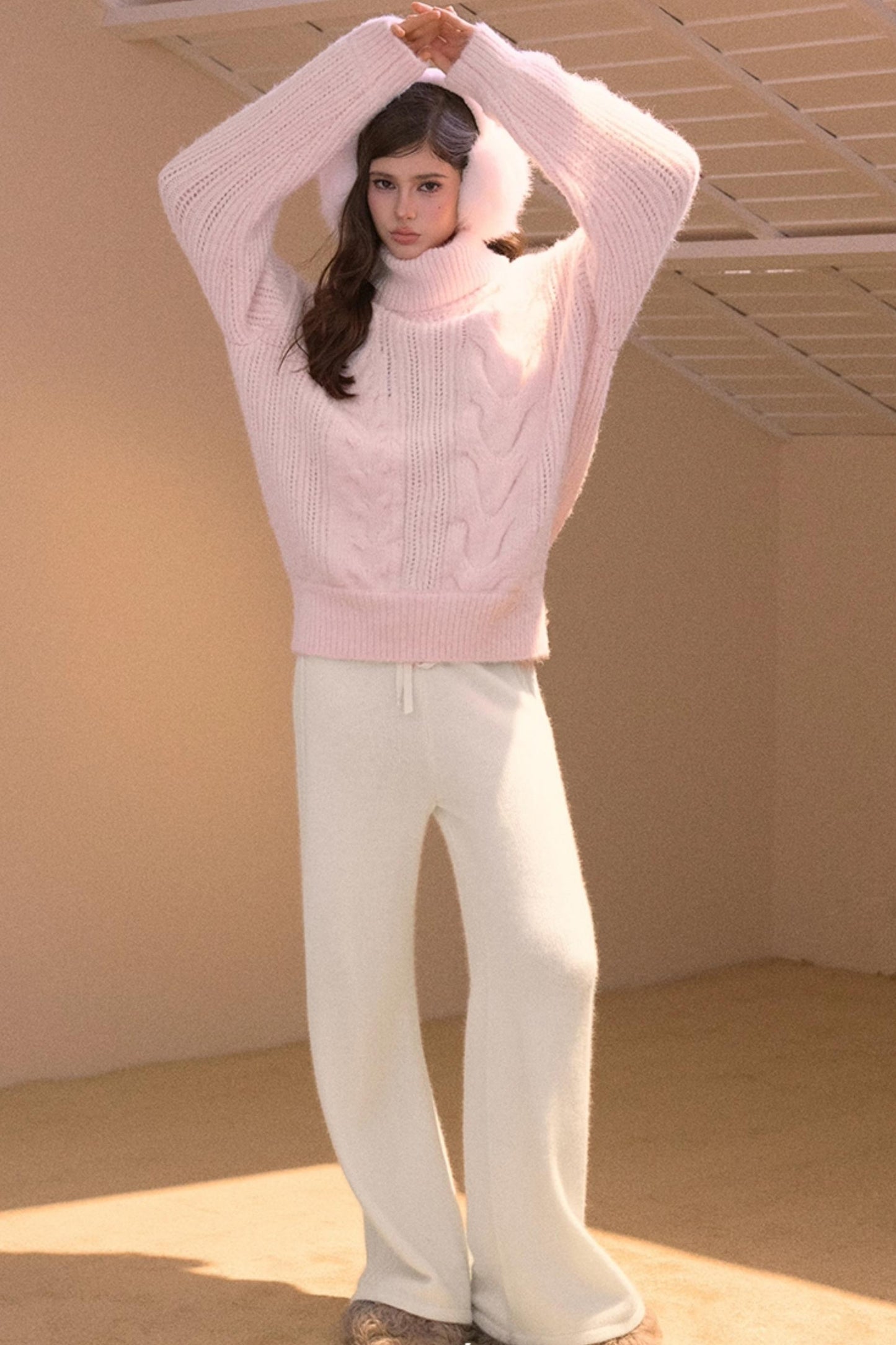 Vintage College Cable Knit Sweater