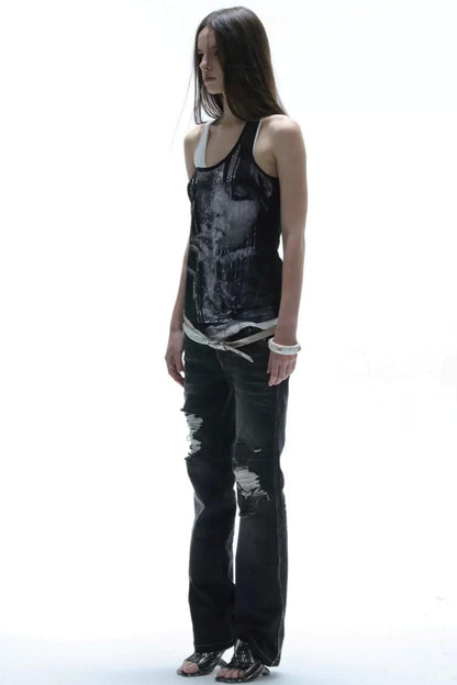 Millennial Hottie Sequin Vest