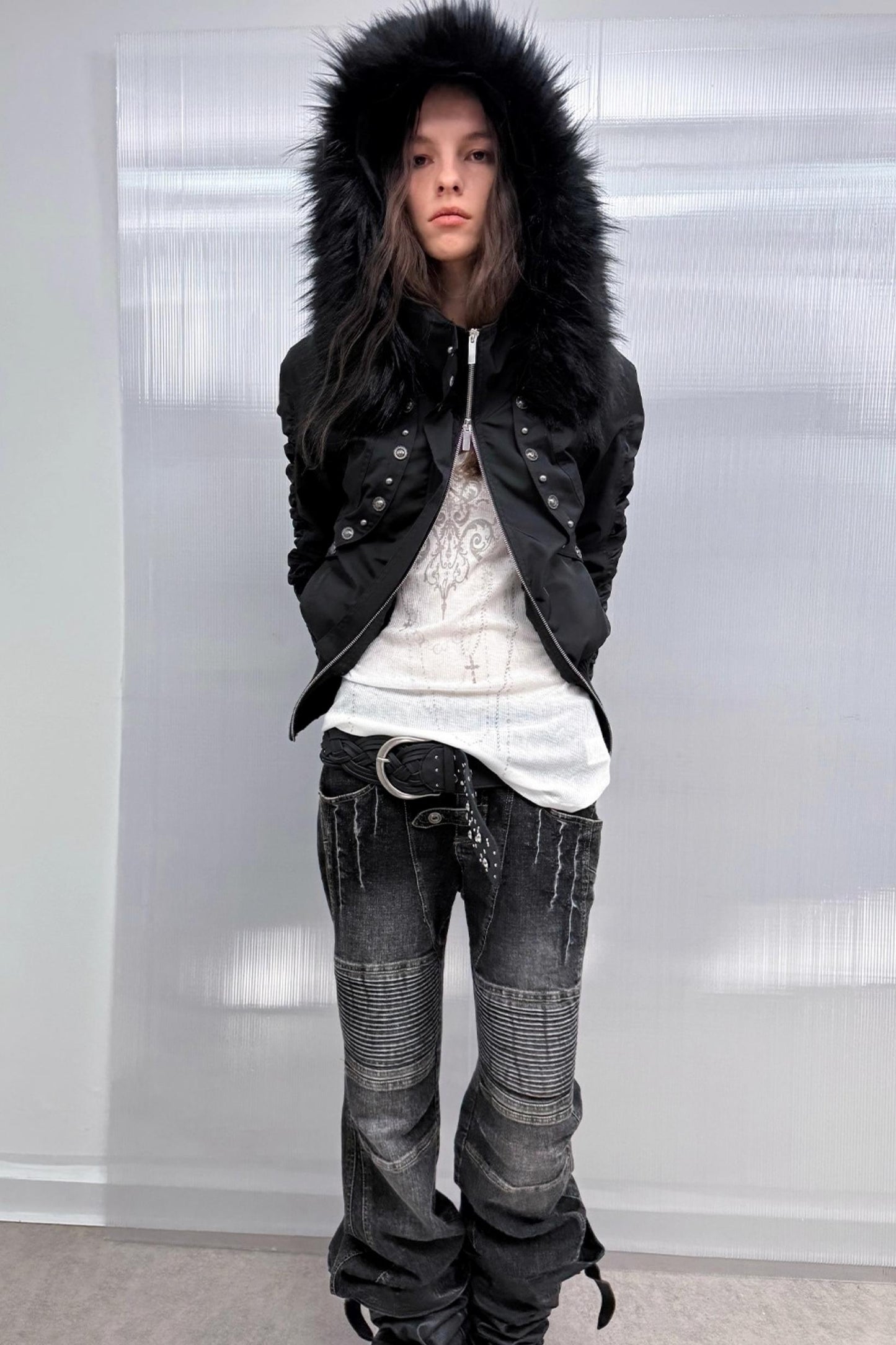 Autumn Short Waist Fur Jacket