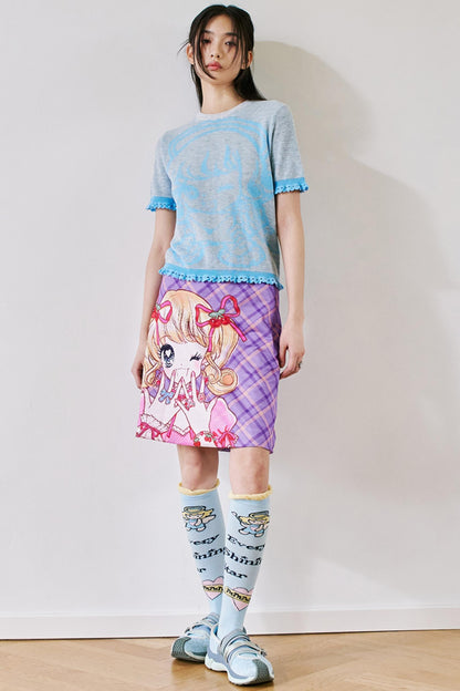 Luxury Summer Plaid Skirt