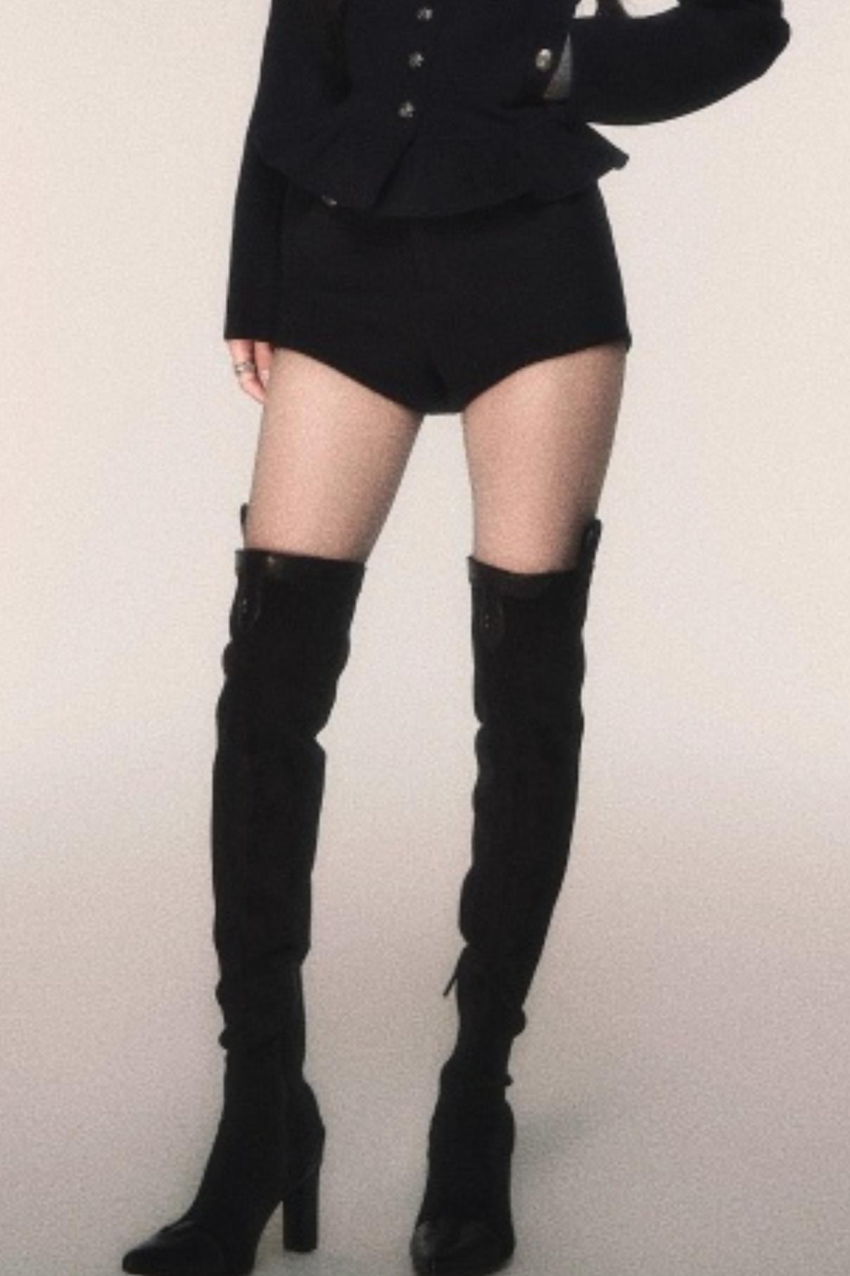 Retro Navy Wool Blazer Set-Up