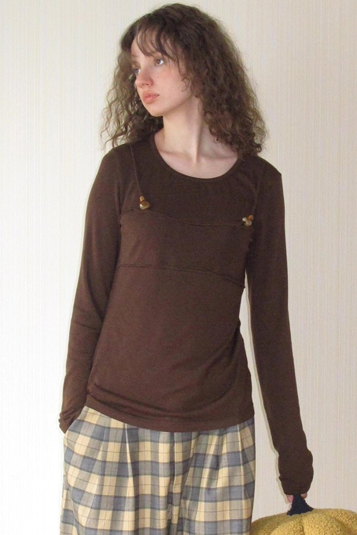 Cashmere Fake Two Piece T-Shirt