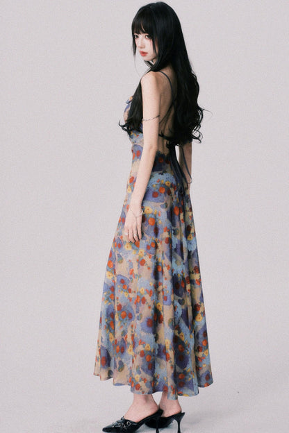 French Halter Swing Dress