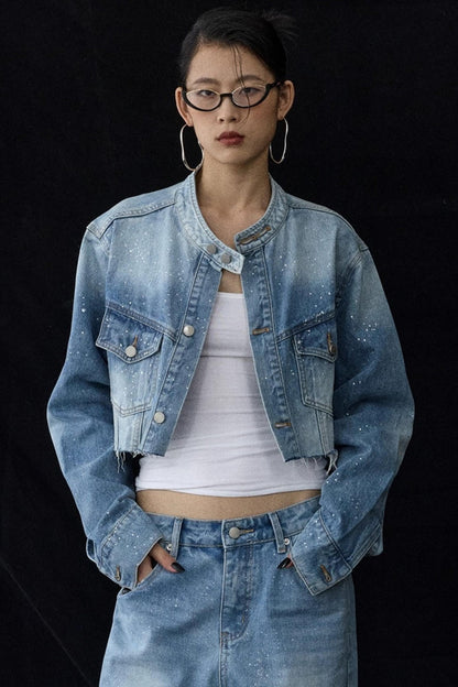 Blue Winter Denim Jacket