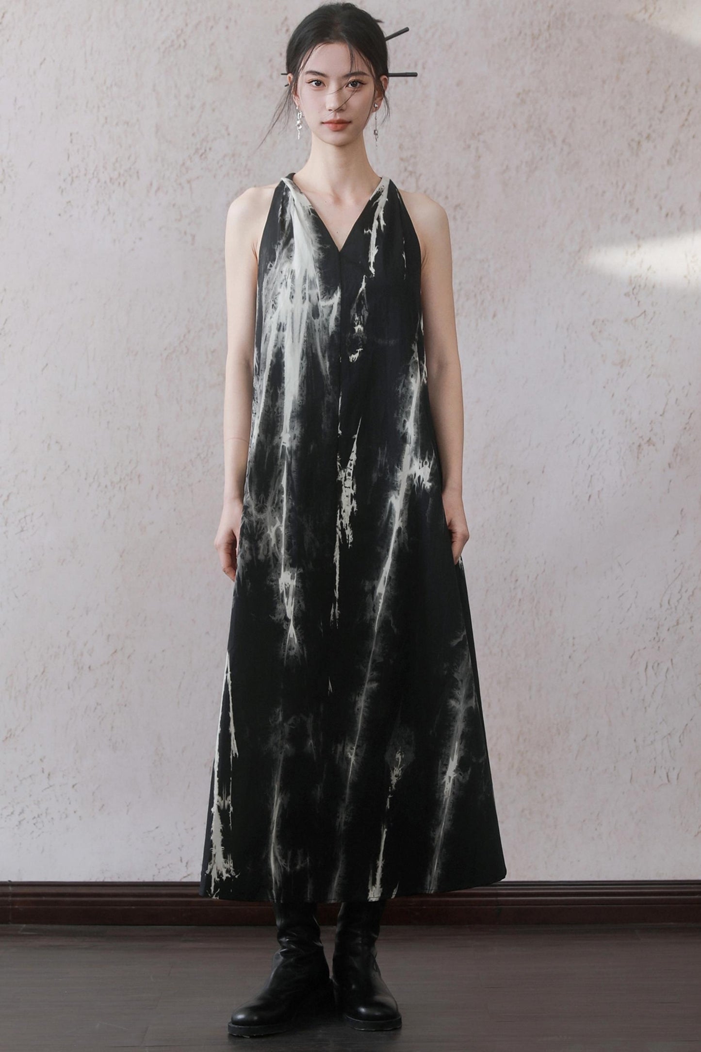 Twisted Flutter Tank Dress