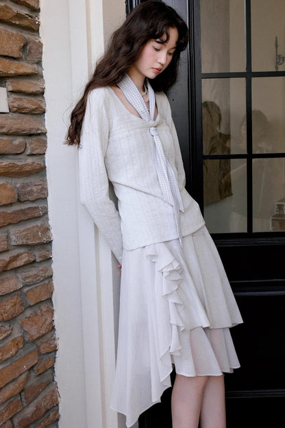 Korean Style Double-Hem Skirt