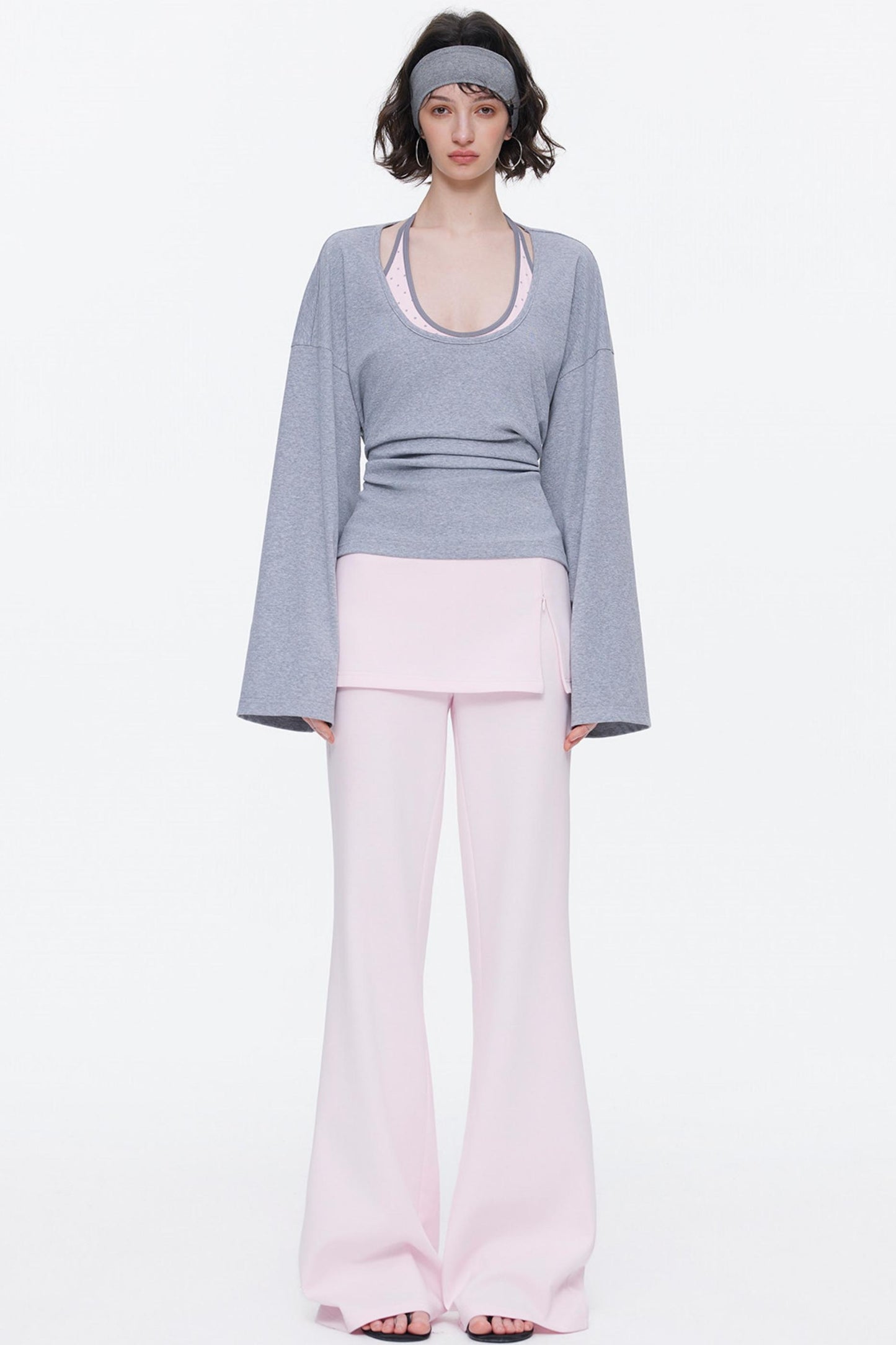 Skin-Friendly Knit Skirt Pants