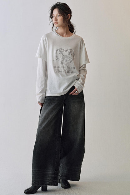 Rose Embroidery T-Shirt