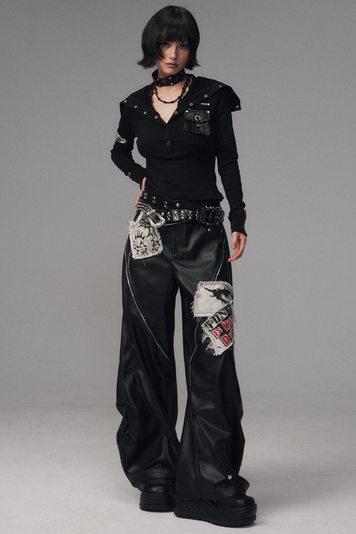 Lost Split Leather Pants