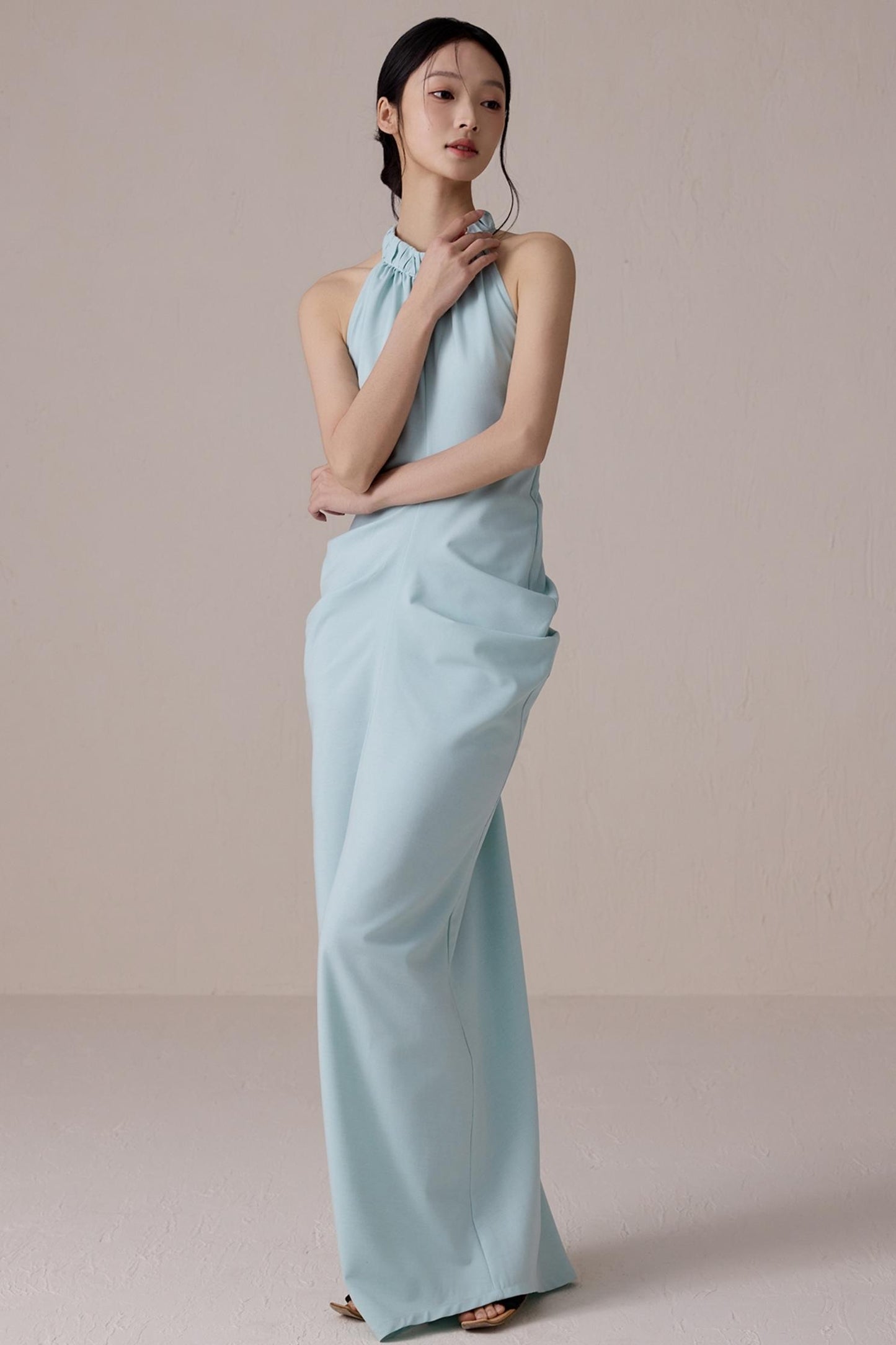 Summer Lime Backless Dress