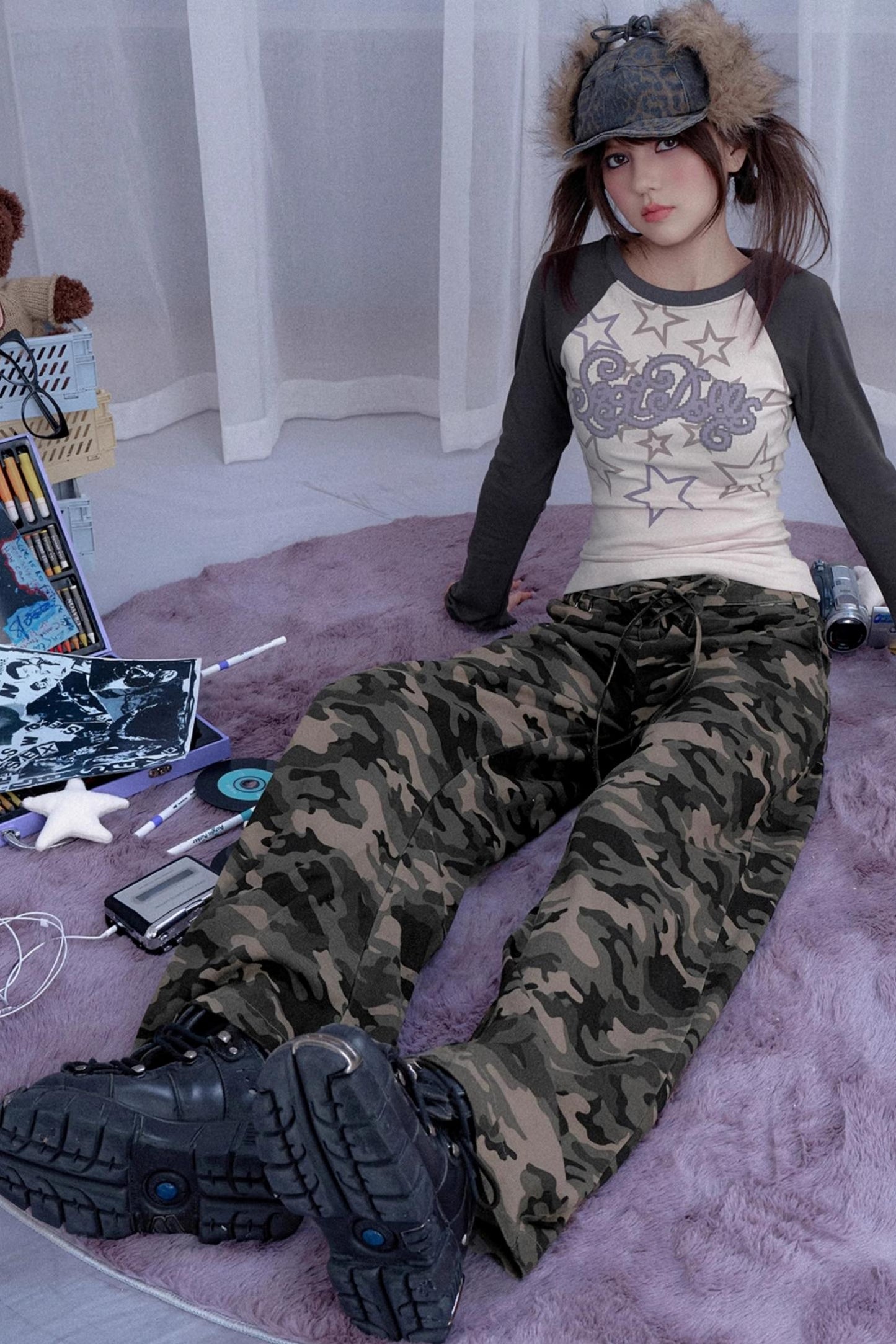 Crotch Covers Camouflage Jeans