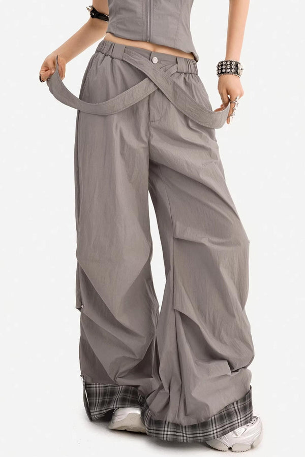 Plaid Halter Vest V-Neck Suit Set-Up