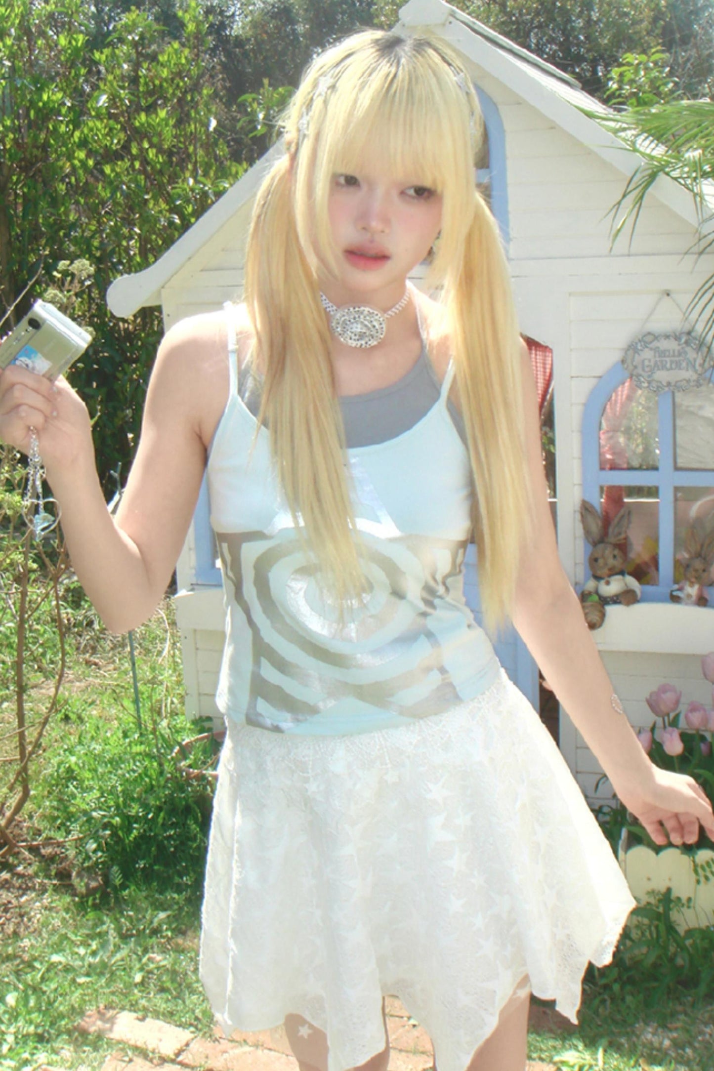 Spiral Stars Suspenders Top